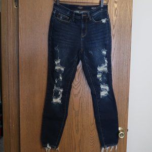 Judy Blue high rise distressed skinny jeans 7 28